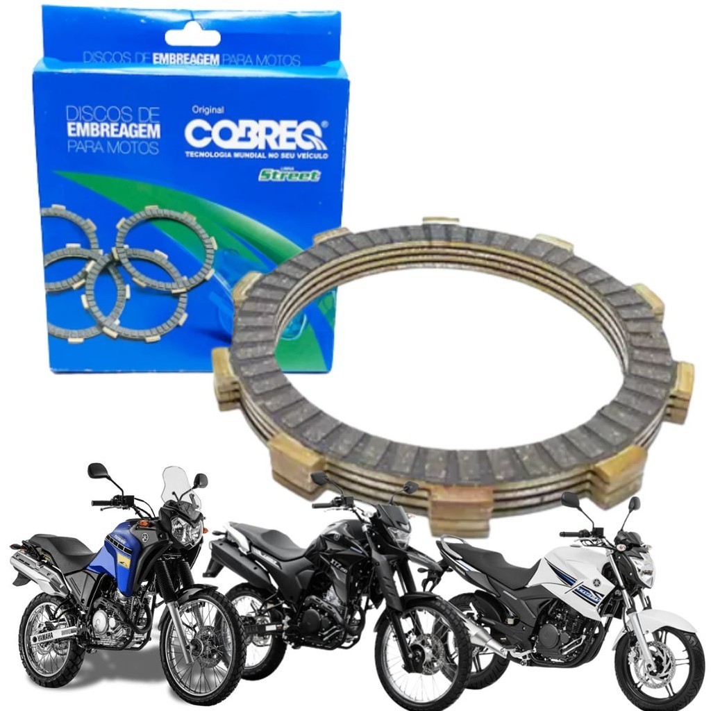 Disco De Embreagem Xtz 250 Lander Teneré Ys 250 Fazer 2005 A 2017 Original Cobreq