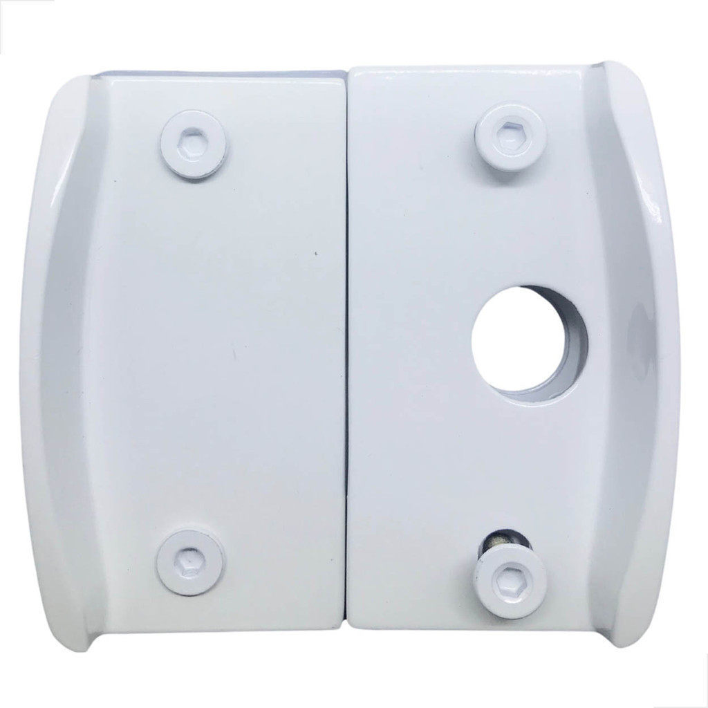 Kit 09 Porta De Correr Giro Em Vidro Temperado Vidro Vidro Cor Branco