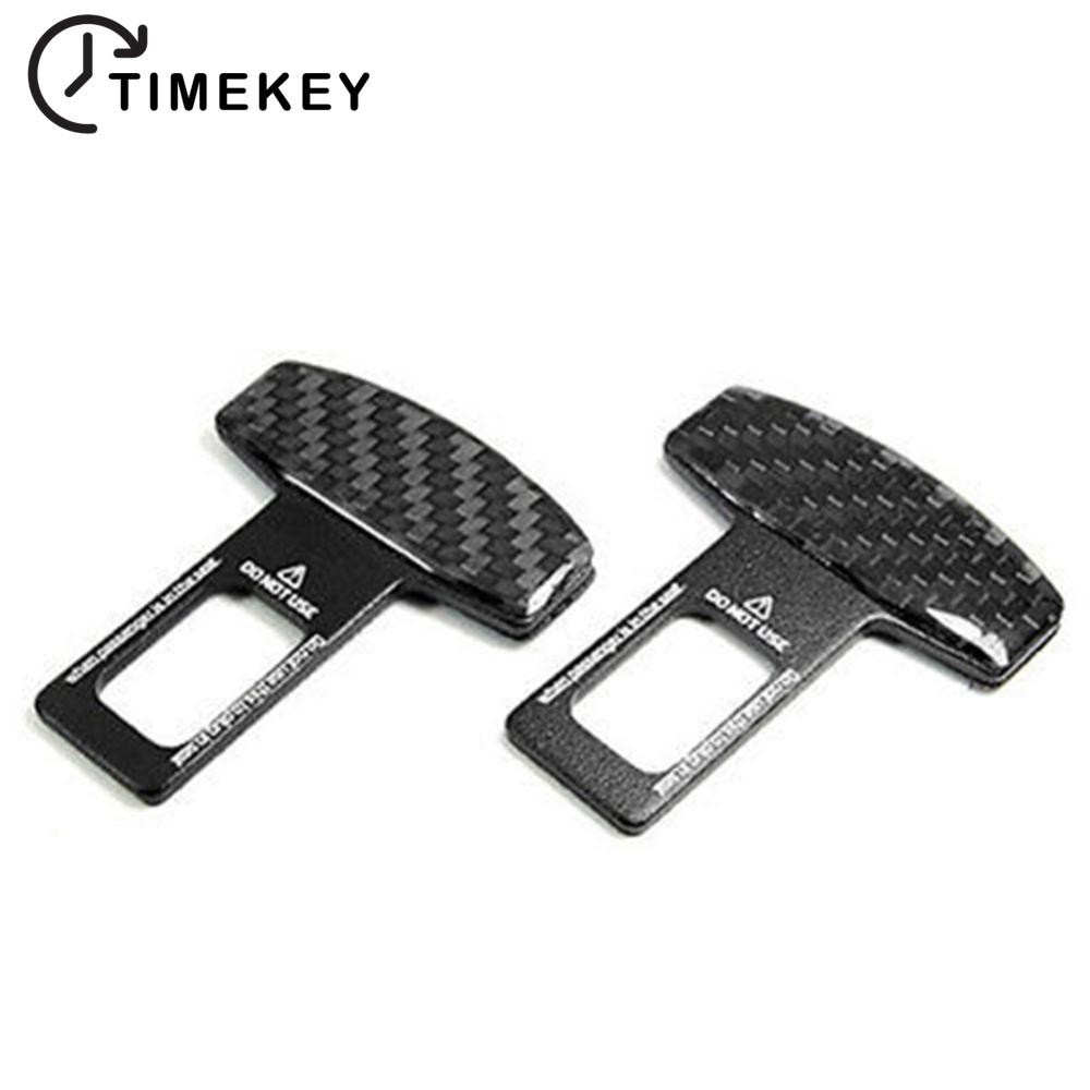 TKEY 1 Par Universal De Fibra De Carbono Cinto De Segurança Para Carro Fivela De Fecho De Alarme M4U3