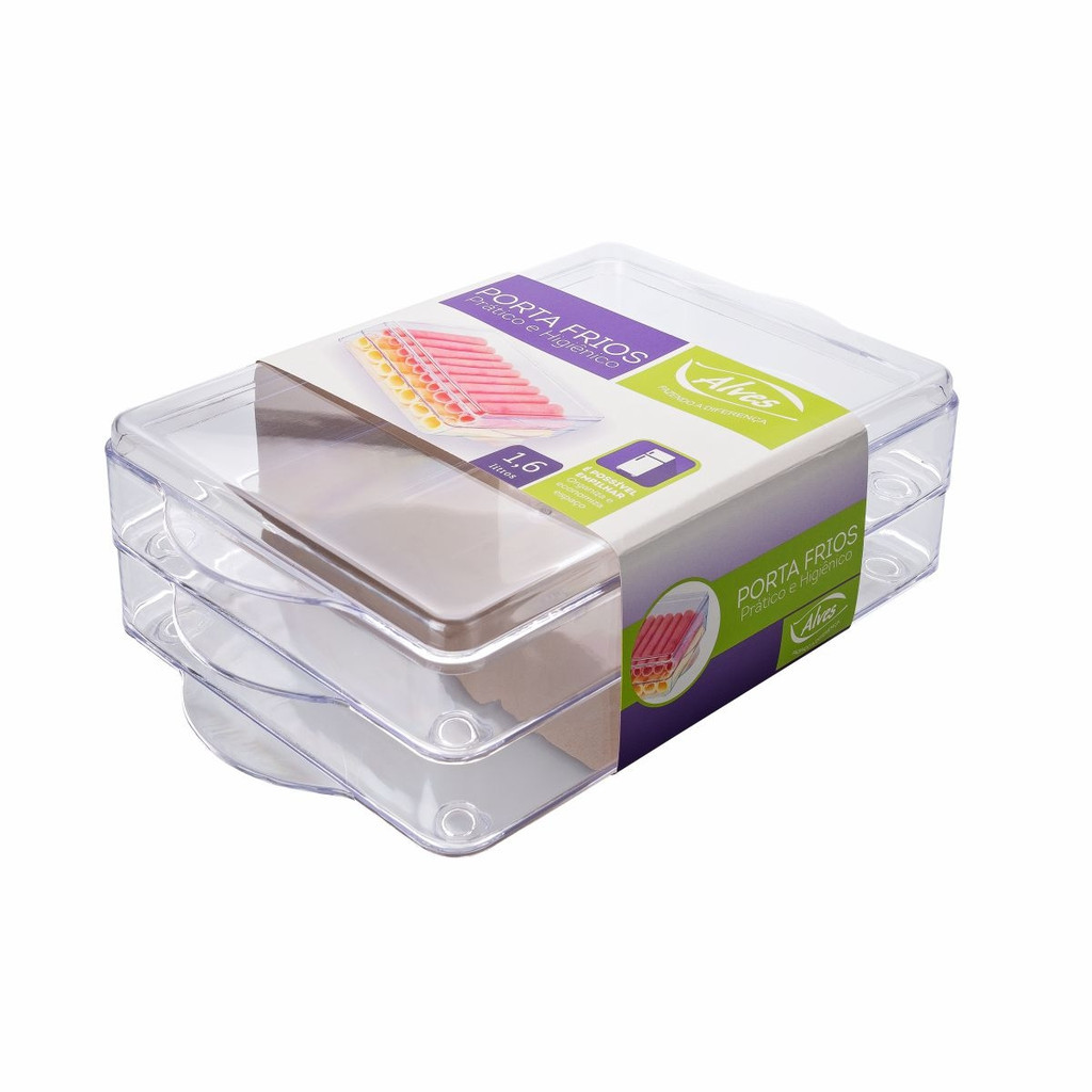 Porta Frios Alves Plastic 1,6L Acrílico Excelente Qualidade (Porta queijo e Presunto)