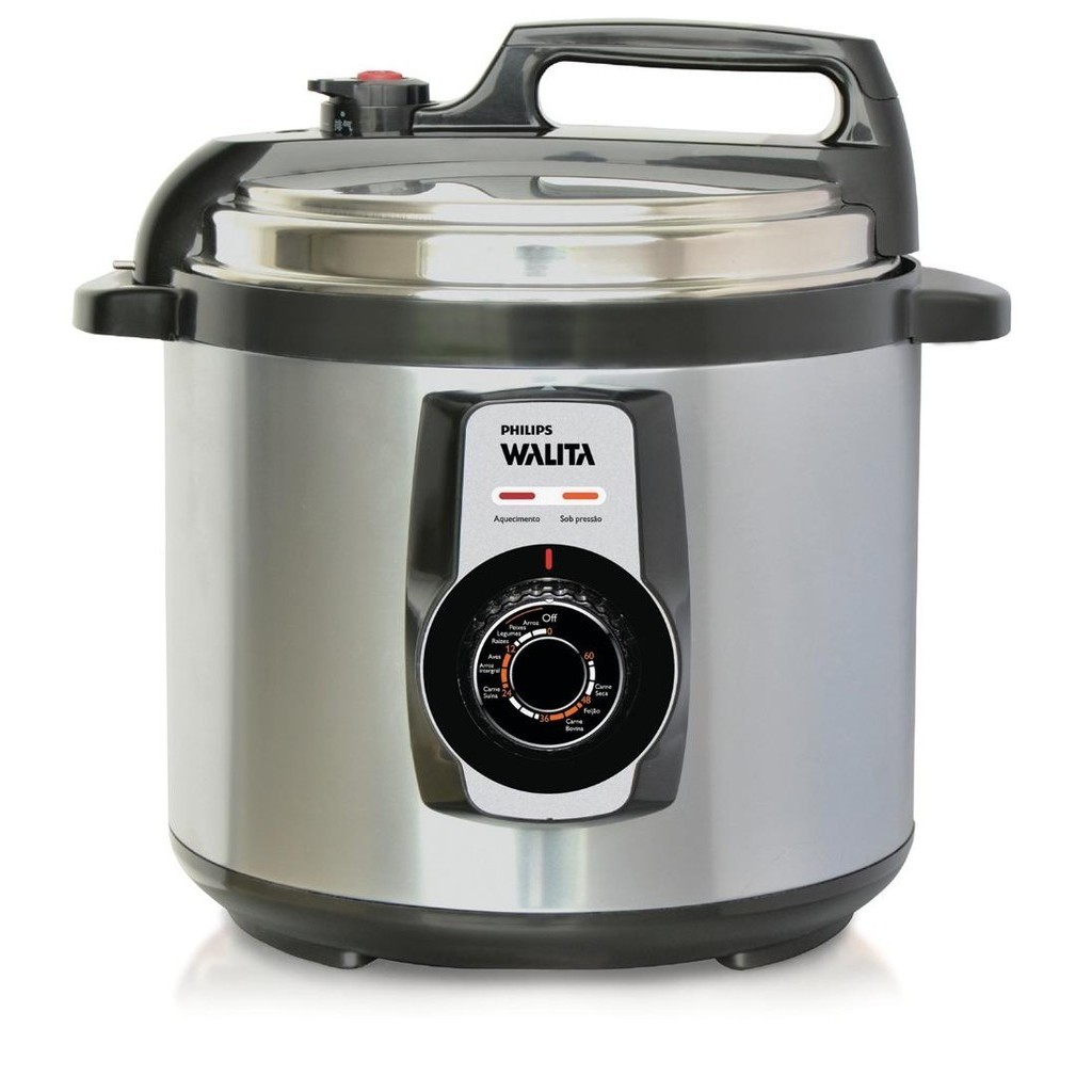 Panela de Pressão Eletrica Philips Walita Daily Inox 5L em Oferta na Shopee