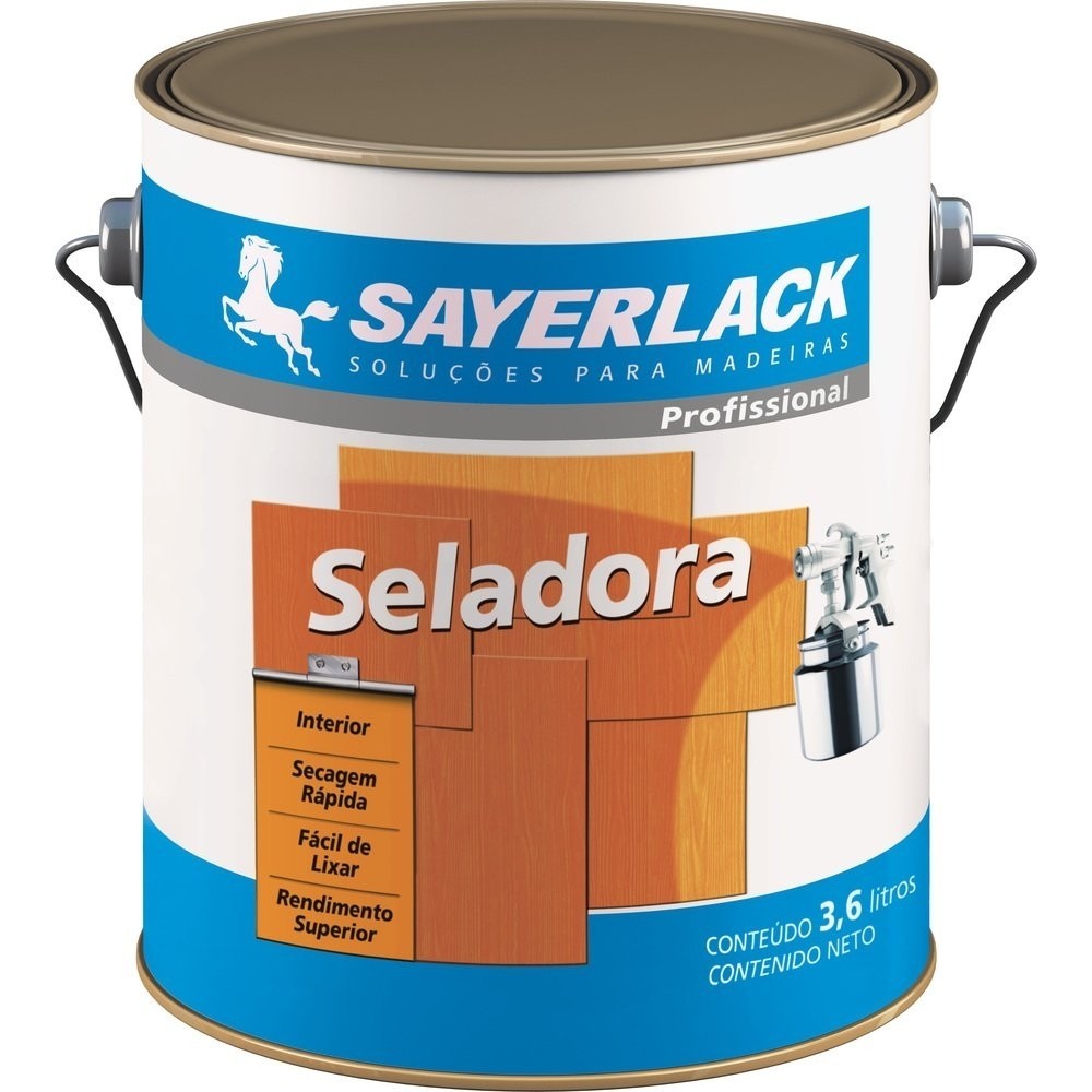 Selador para Madeira Sayerlack Extra Ref. 596 3600ml em Oferta na Shopee
