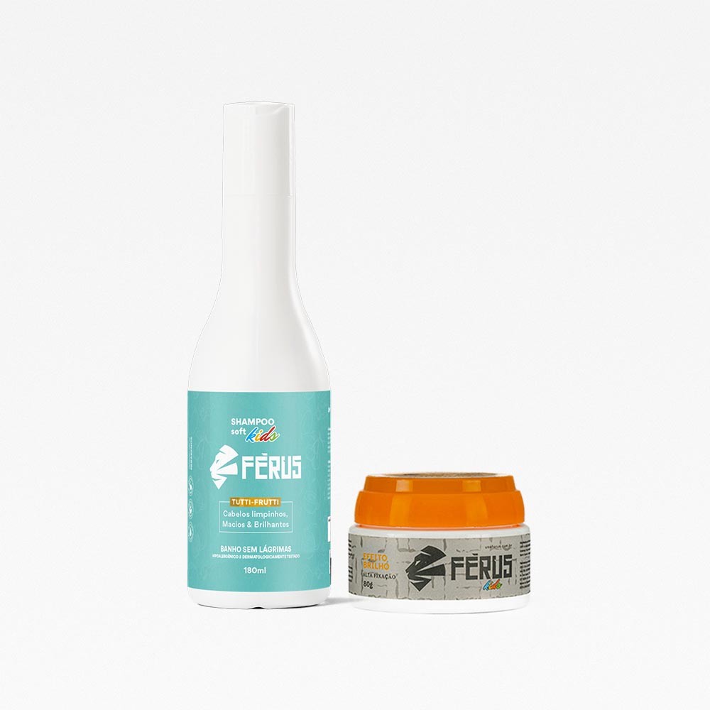 Shampoo + Cera Efeito Brilho Férus Kids Tutti Frutti