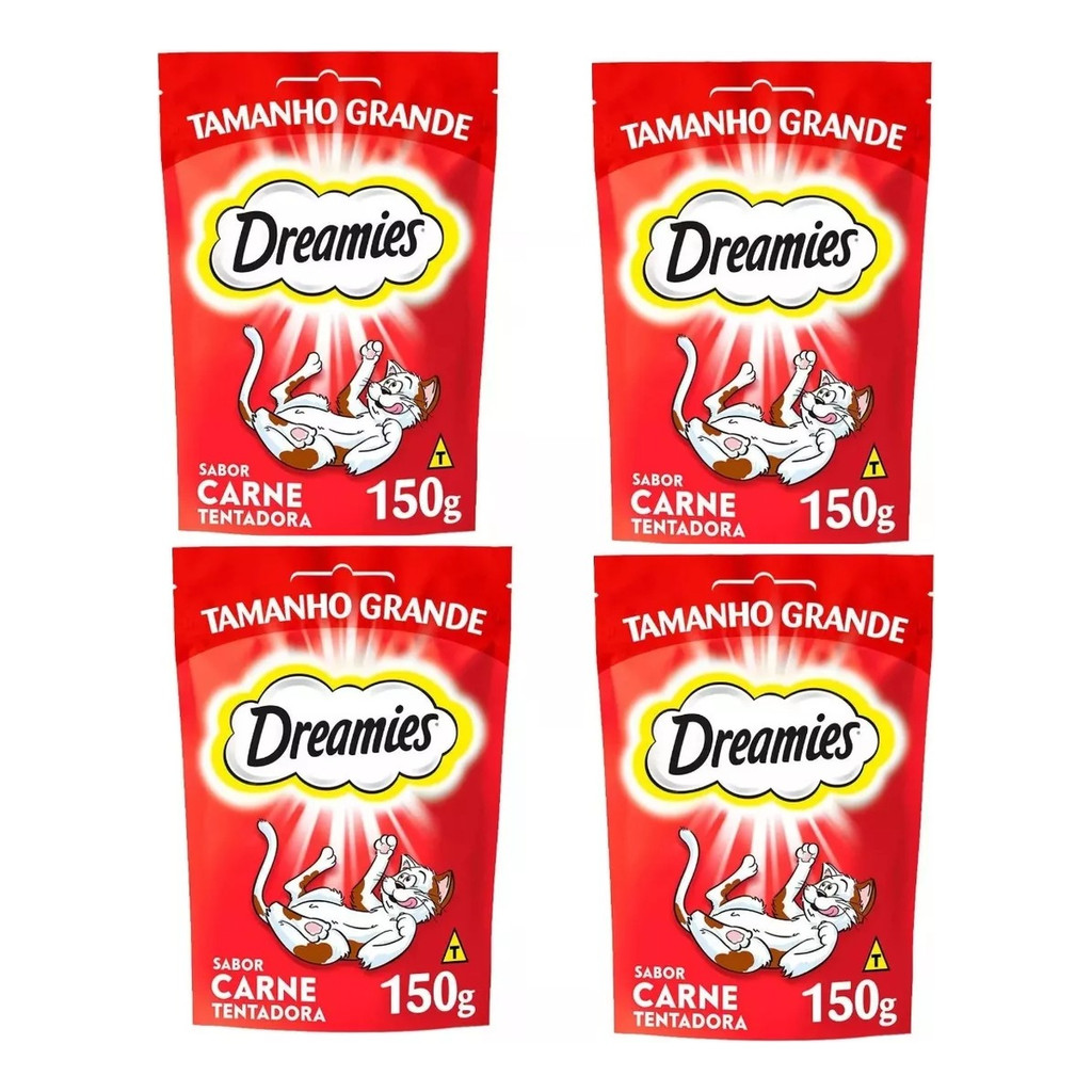 Petisco Dreamies 4x