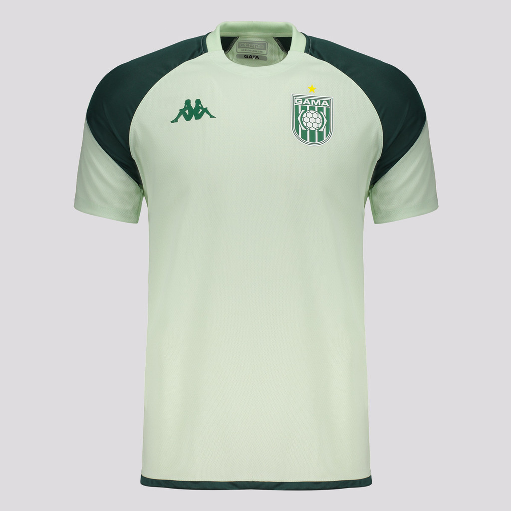 Camisa Kappa Gama Treino Jogador 2025 Verde em Oferta na Shopee