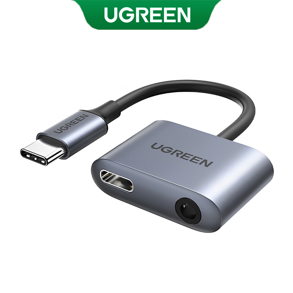 UGREEN Adaptador Áudio Usb C para 3.5mm Fêmea Cinza