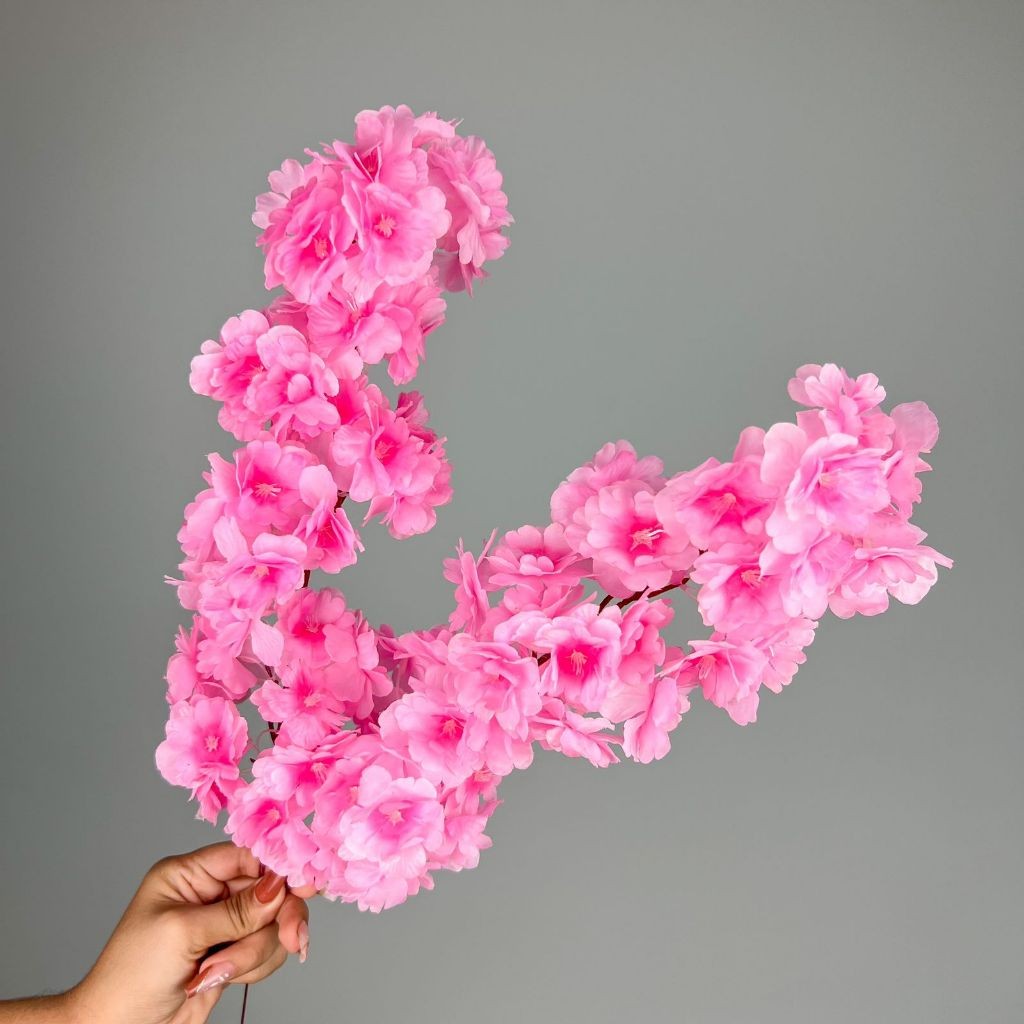 Flor Cerejeira - 1 Galho planta artificial Decoração Casa -A-520 COR; ROSA