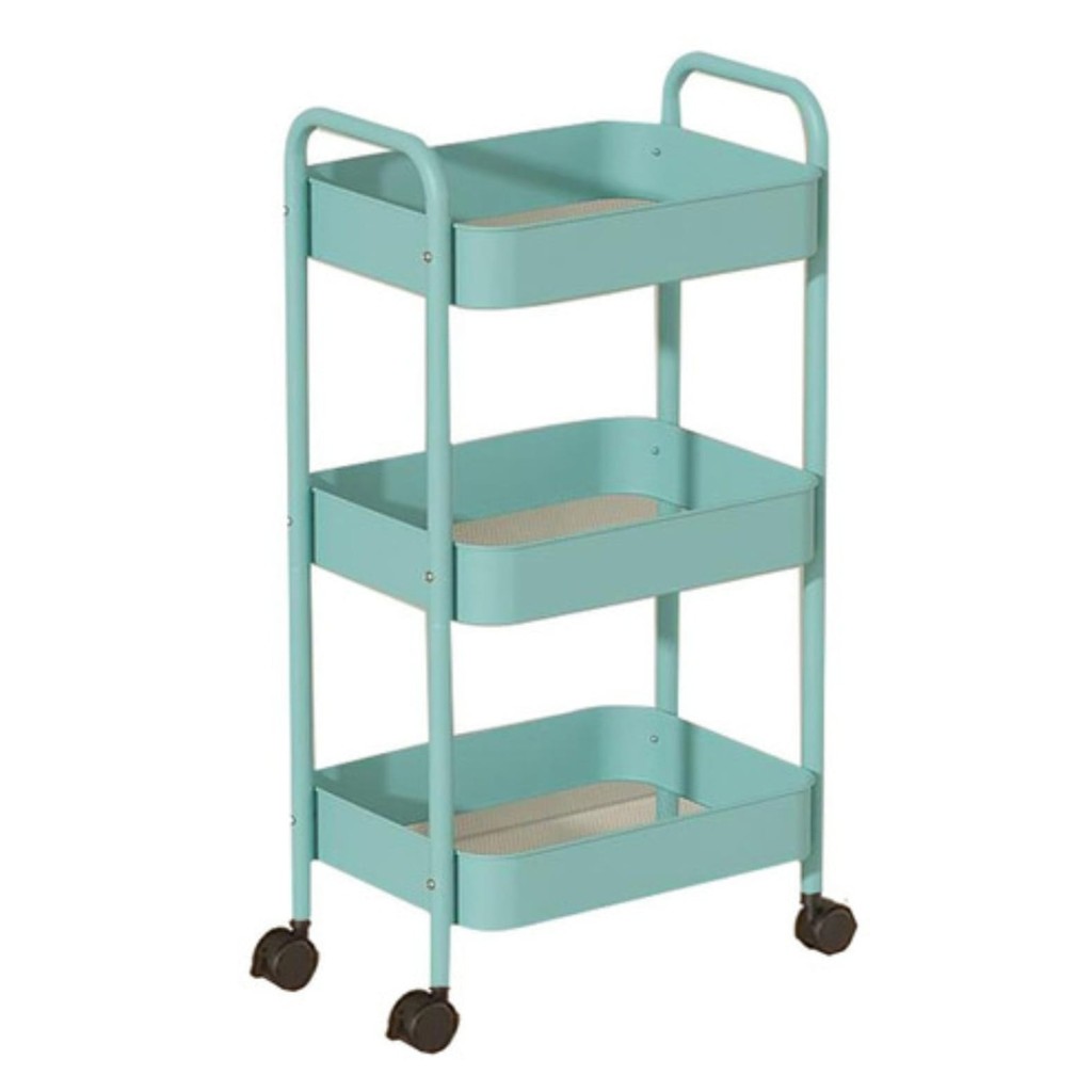 Carrinho Multiuso Metal Organizador Com 3 Prateleiras