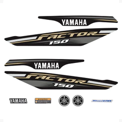 Adesivos Para Yamaha Factor 150 Flex 2019 2021 Moto Preta