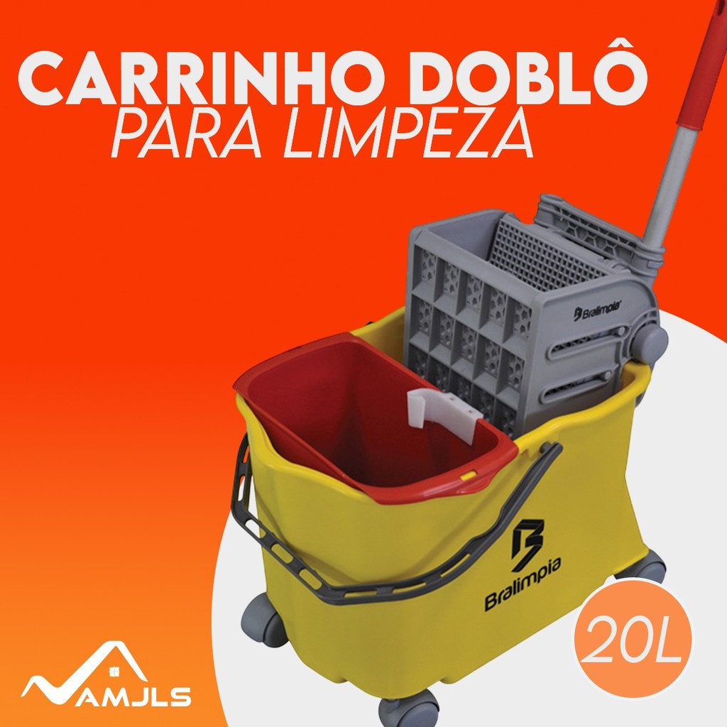 Carrinho Limpeza com Balde 20l e Espremedor