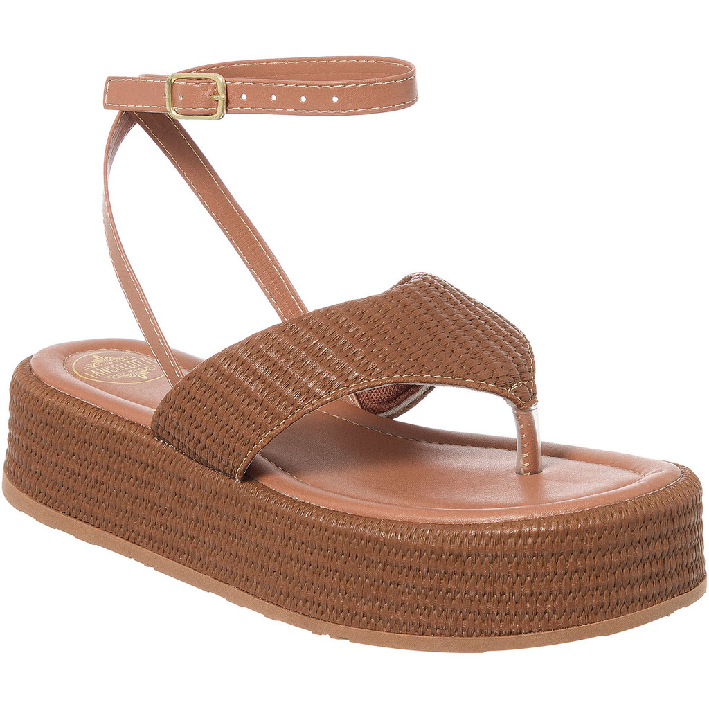 Sandália Feminina Flatform Chinelo Dedinho Confortável Lancellotti em Oferta na Shopee