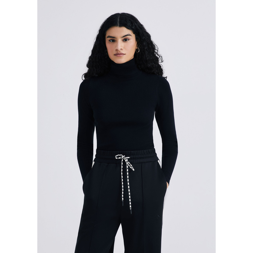 Blusa Feminina Manga Longa Em Tricô Canelado Hering