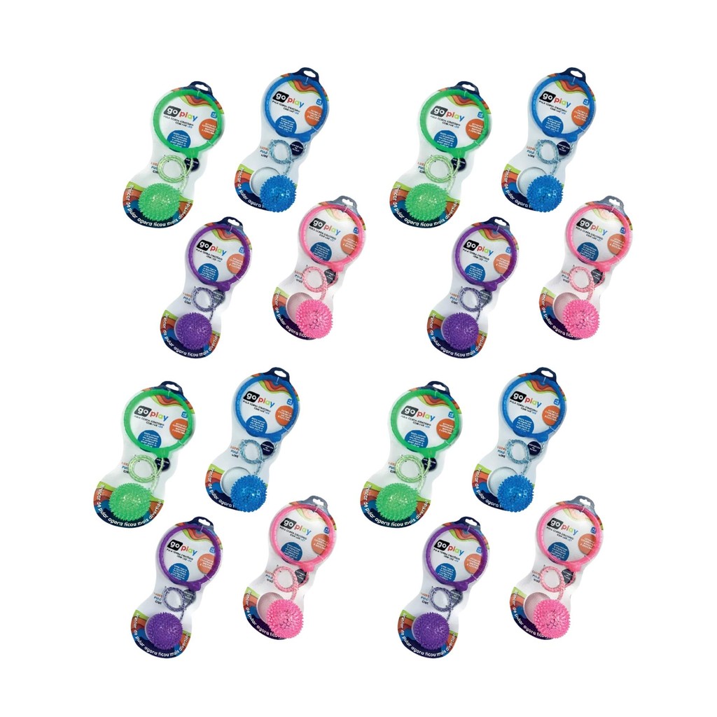 Kit com 16 Pula Corda Giratório Cor Sortida c/ Luz Led Lembrancinha Festa Multikids BR1207 - Mom & Baby