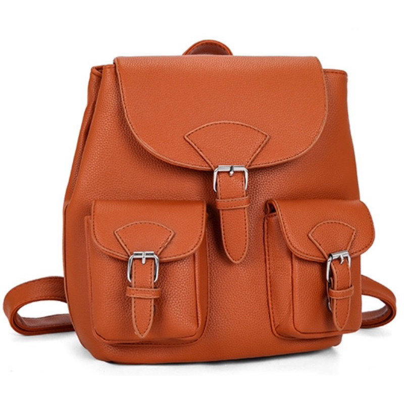 Mochila Bolsa Feminina Média Elegante Couro Sintético Multiuso TM9028 VIT