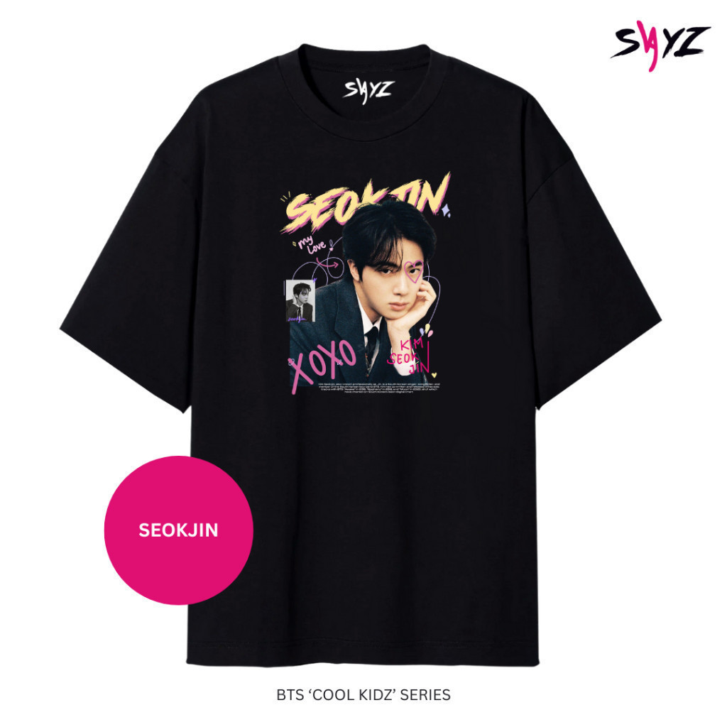 Camisa Camiseta Blusa BTS Jimin Jungkook Algodão Unissex, T-shirt Casual Estampa Série Kaos