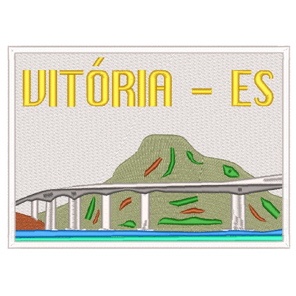 Patch Bordado Viagem Vitória - Espirito Santo