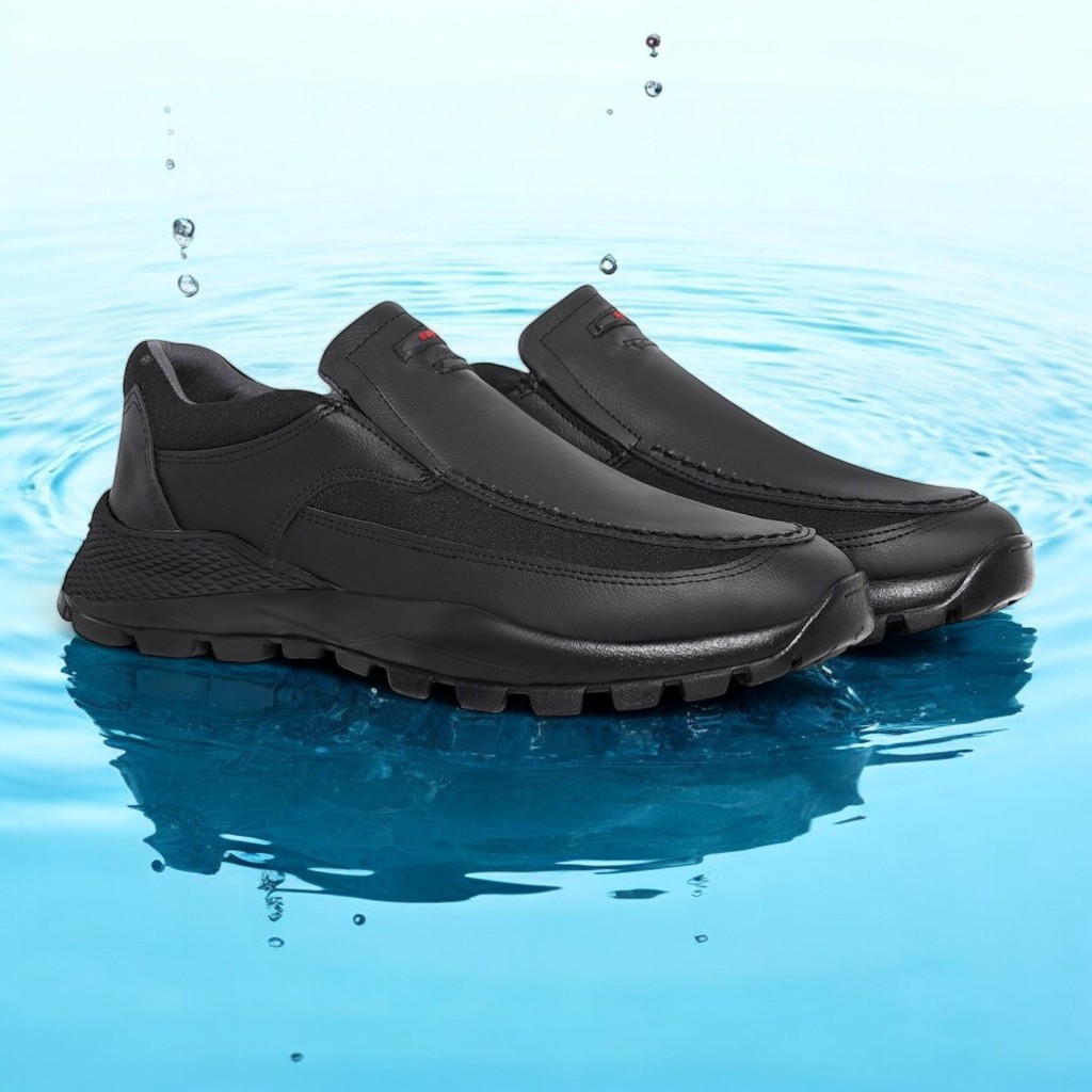 Tenis Sapatilha Masculino Casual Aquatico de Trilha Impermeável Com Solado Borracha Natu E Elastico Ajustável Super Leve