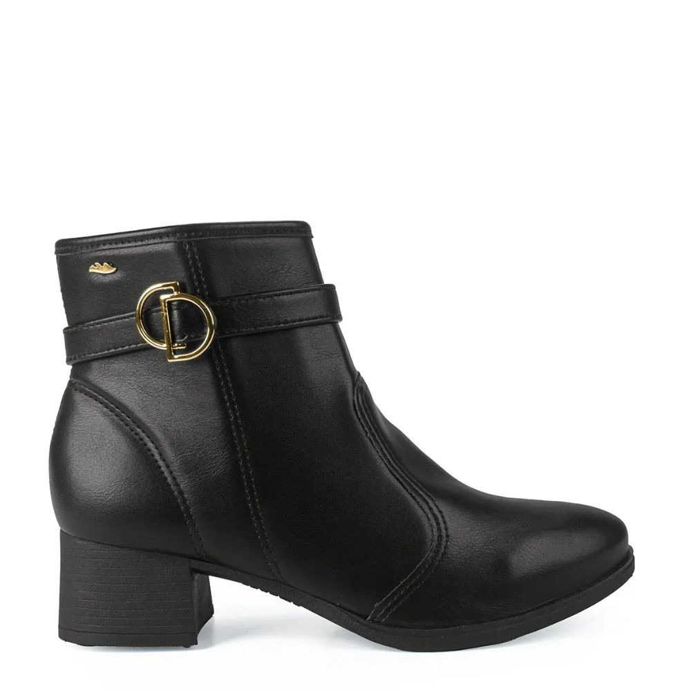Coturno Feminina Fivela Conforto Salto Bloco Dakota DA861