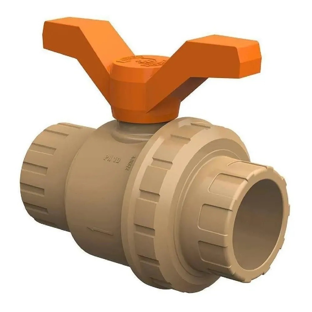 Registro De Esfera Soldavel C/união 50mm - Tigre em Oferta na Shopee