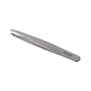 Pinça de Sobrancelha Ponta Chanfrada Prata - Proart em Oferta na Shopee