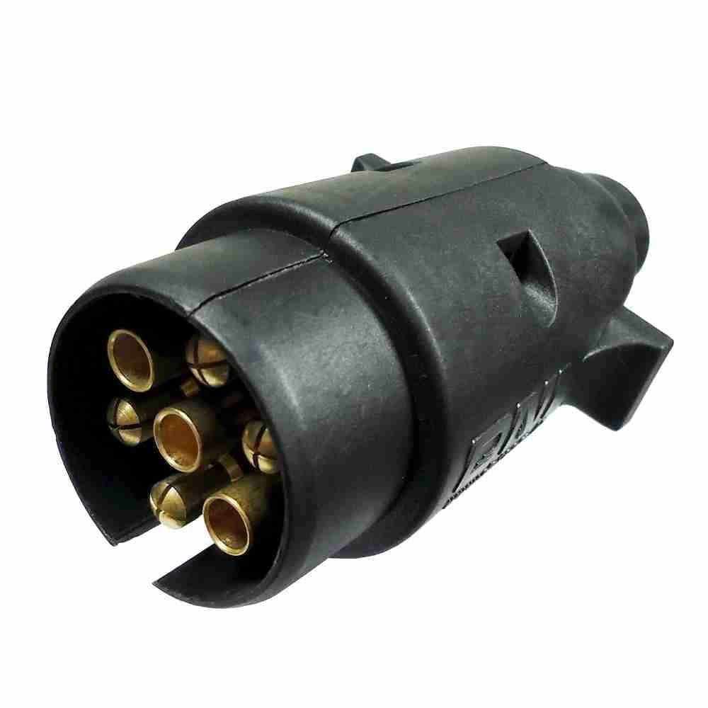 Tomada de Engate Macho (móvel) 7 Polos - Nylon - DNI 8376 em Oferta na Shopee