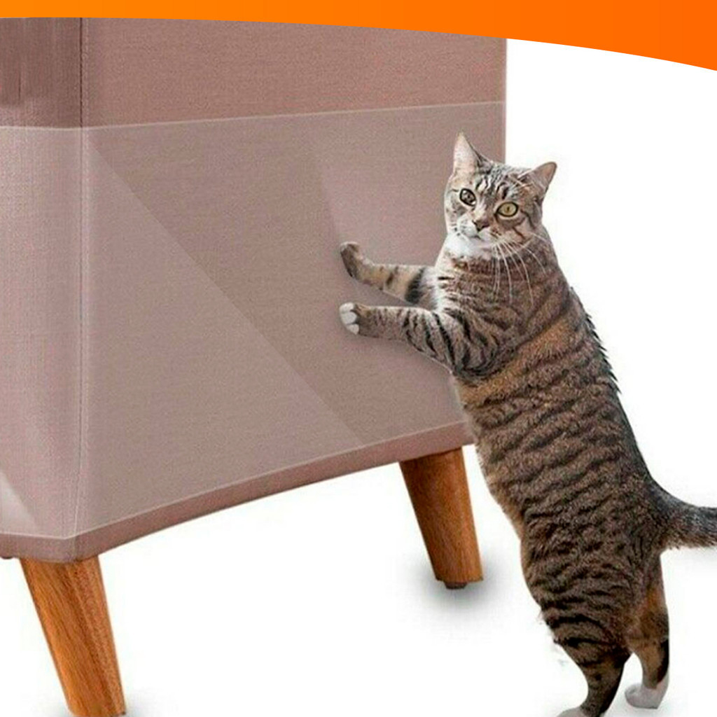 Adesivo Protetor Sofá Anti Arranhão Para Gatos PVC 3M x 23CM