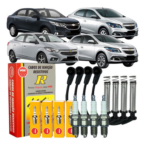 Kit Jogo Cabo E Vela De Ignição Gm Cobalt Onix Prisma 1.4 8v Flex em Oferta na Shopee