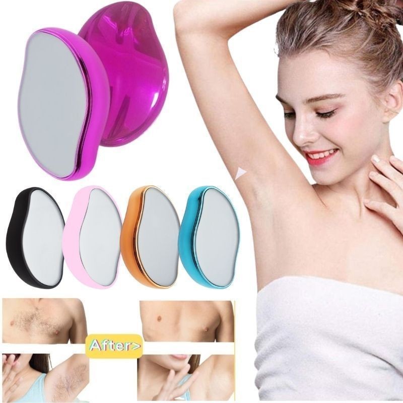 Cristal  Depilador  Indolor Reutilizável Ferramenta De Beleza Fácil De Limpar Seguro em Oferta na Shopee