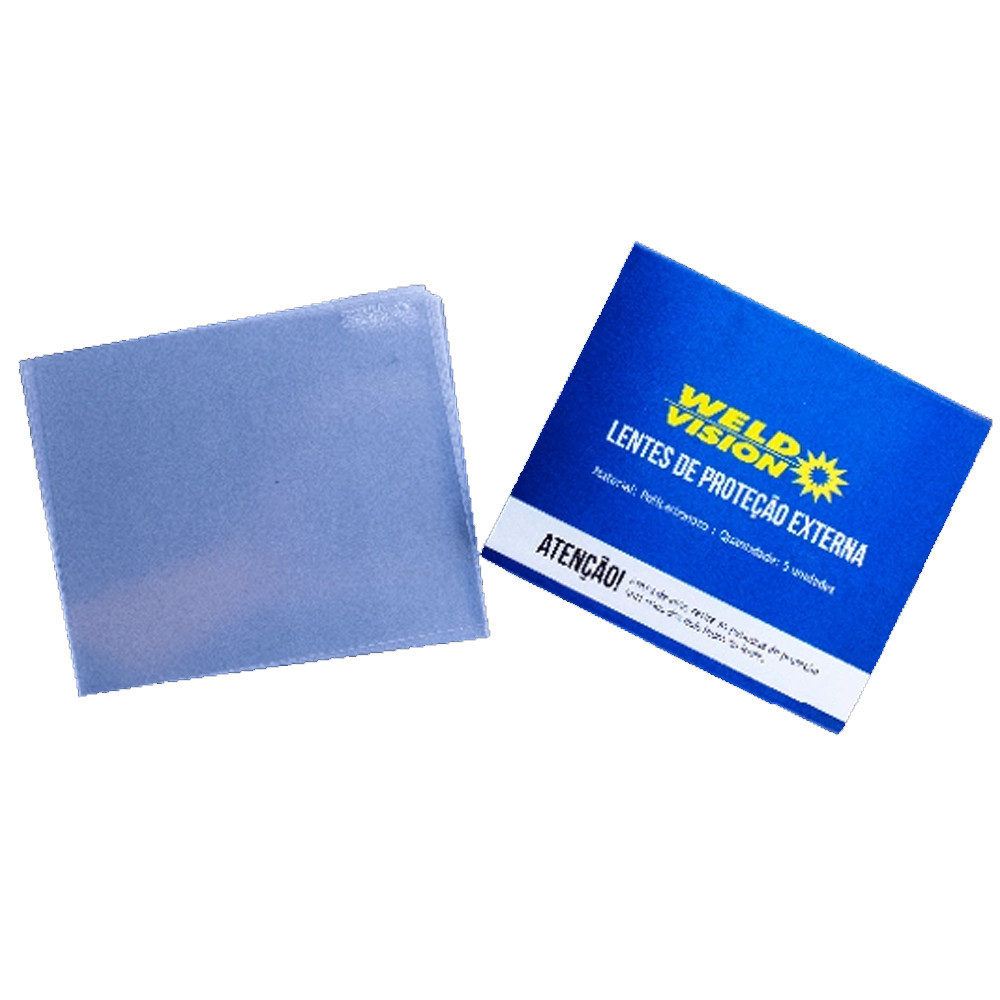 Kit com 5 Lentes Externa de Proteção 118x97mm Weld Vision