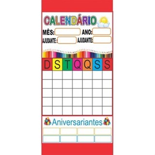 Painel Em Lona Banner Educativo Escolar Calendário 2 0,65 x 1,20 Didático em Oferta na Shopee