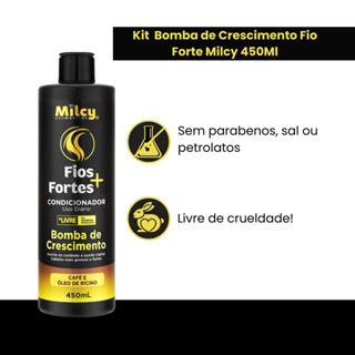Kit Shampoo Condicionador Mascara Tratamento Fios Mais Fortes Escolha Sua Milcy