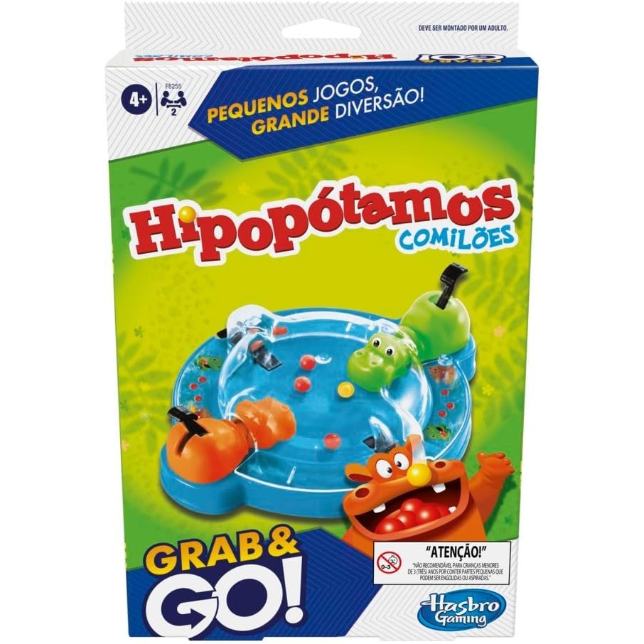 Jogo Grab and Go Hipopótamos Comilões F8255 - Hasbro