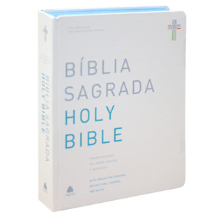 Bíblia Holy Biblie Peace | Bilíngue Português E Inglês | NVI em Oferta na Shopee