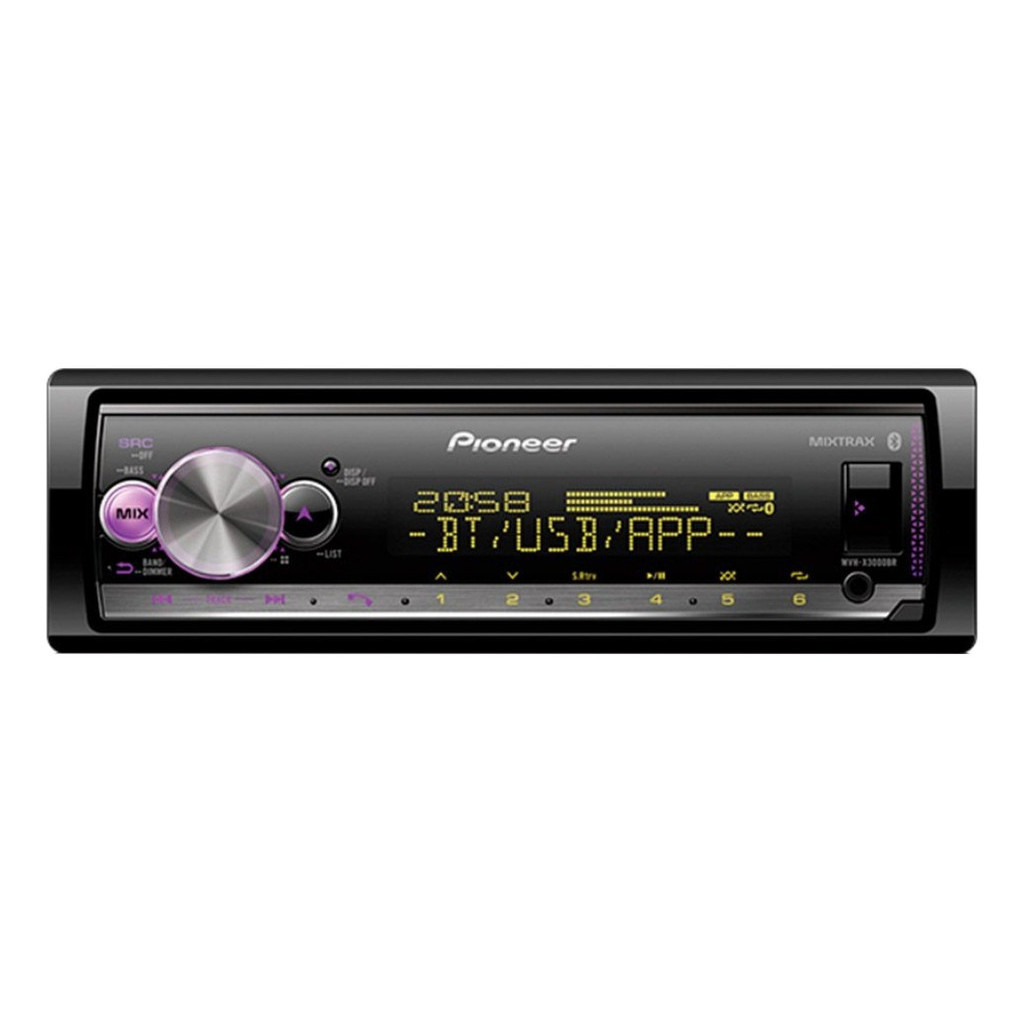 Som Automotivo Pioneer Mvh X3000BT Com Usb E Bluetooth E Radio