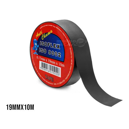 Fita Isolante Anti Chama Isoflex 19mm X 20m C/ 10 Unidades · foto 2
