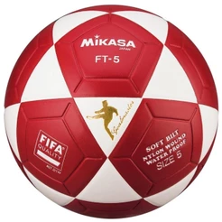 Bola de Futevôlei Mikasa FT-5 Edição Natalia Guitler Vermelho e Branco Oficial