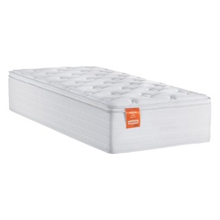 Colchão Solteiro Molas Ensacadas Real Pillow Top 88x188x27cm Branco Inducol - Suporta até 130kg por Pessoa em Oferta na Shopee
