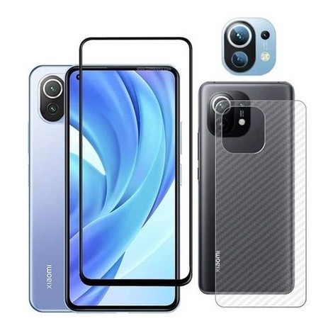 Kit Película 3d + Skin + Câmera Para Xiaomi Mi 11 Lite Tech Otoni