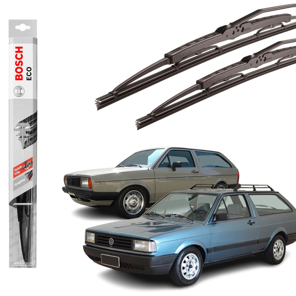 Kit Limpador Parabrisa Parati 1982 A 1995 Palheta Original Eco Bosch