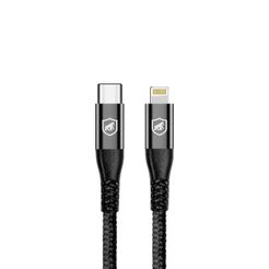 Cabo Raptor Gshield Lightning / Tipo C 1m Nylon Balístico - Turbo e Proteção Inteligente para iPhone