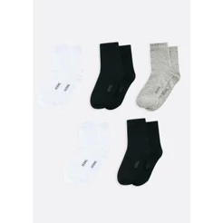 Kit 5 Pares De Meias Unissex Cano Médio Hering