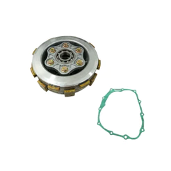Kit Embreagem Cubo Plato Rolamento 7 Disco 6 Mola e Junta Crf 230 2006 2007 2008 2009 2010 11 12 13 14 15 16 17 18 19 20