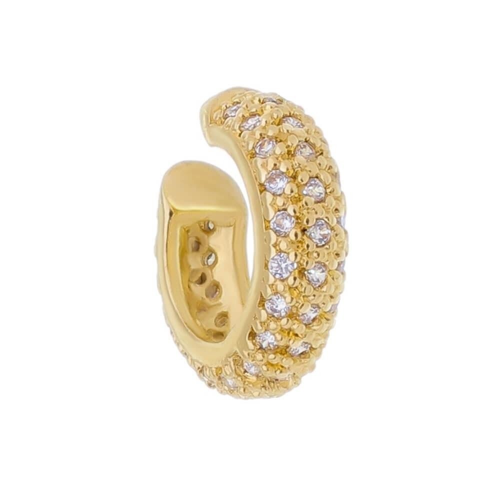 PIERCING DE ENCAIXE AYLEEN ARGOLA ZIRCÔNIA CRISTAL FOLHEADO A OURO 18K PIUKA em Oferta na Shopee