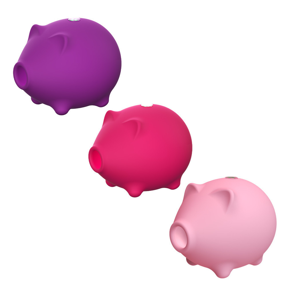(MZB-WTO35) Porquinho com Sugador de Clitóris - 3 Cores em Oferta na Shopee