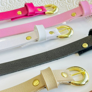 Cinto infantil colorido/ cinto preto/ rosa/ branco / marrom /pink /nude