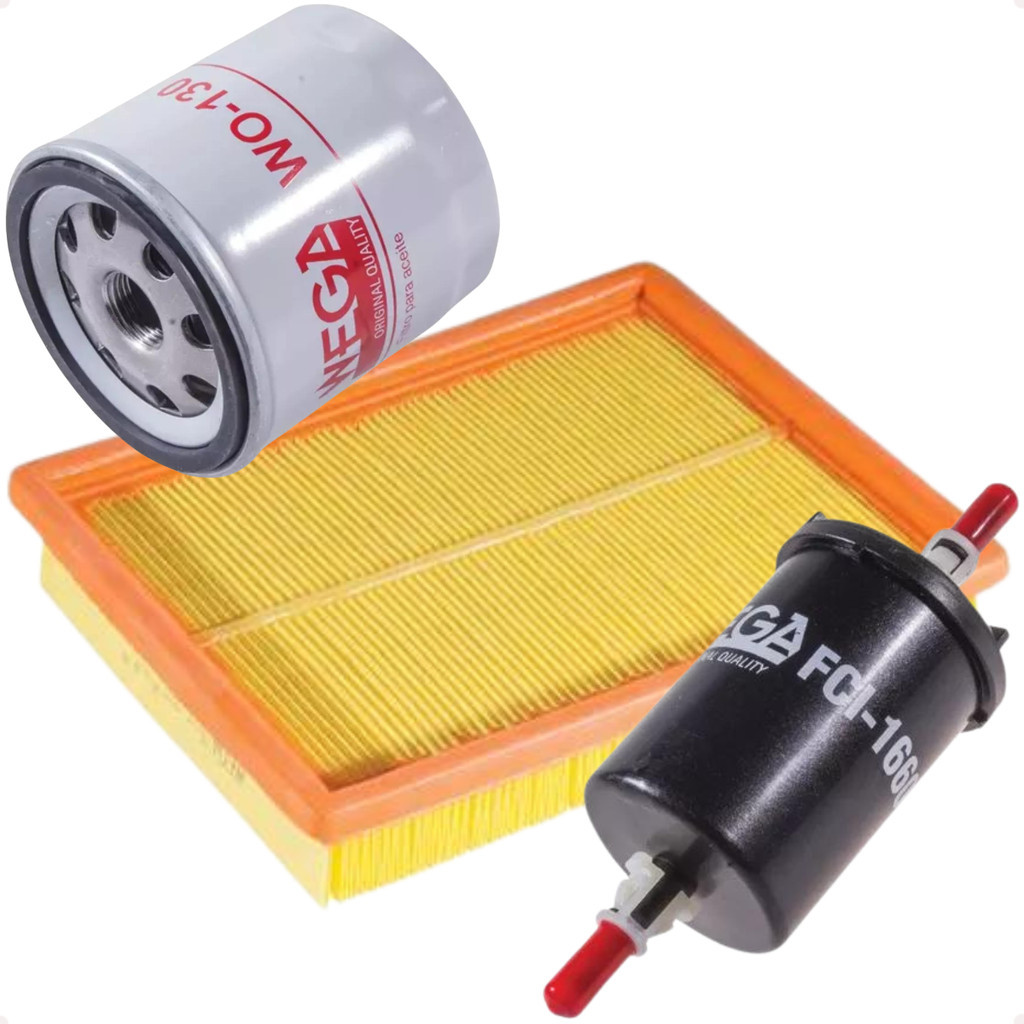 Kit Filtros Ar Óleo Combustível Agile Classic Corsa Montana