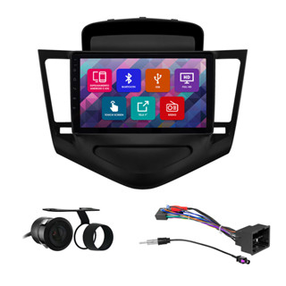Kit Multimídia 9 Pol Cruze 2009 2010 2011 2012 2013 2014 2015 Espelhamento Android Ios 2 Din Preto Camera Ré em Oferta na Shopee