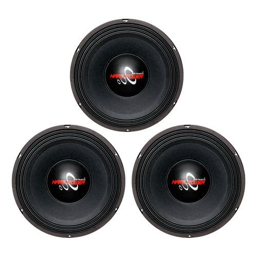 3 ALTO FALANTES WOOFER 12 POL HARD POWER HP 750 4 OHMS 750W MÉDIO GRAVE