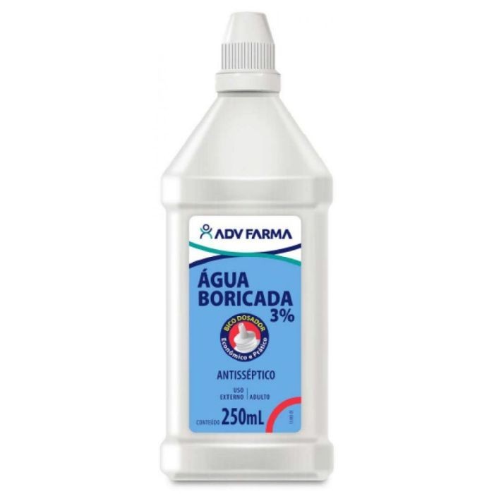 Agua boricada 250ml - adv em Oferta na Shopee