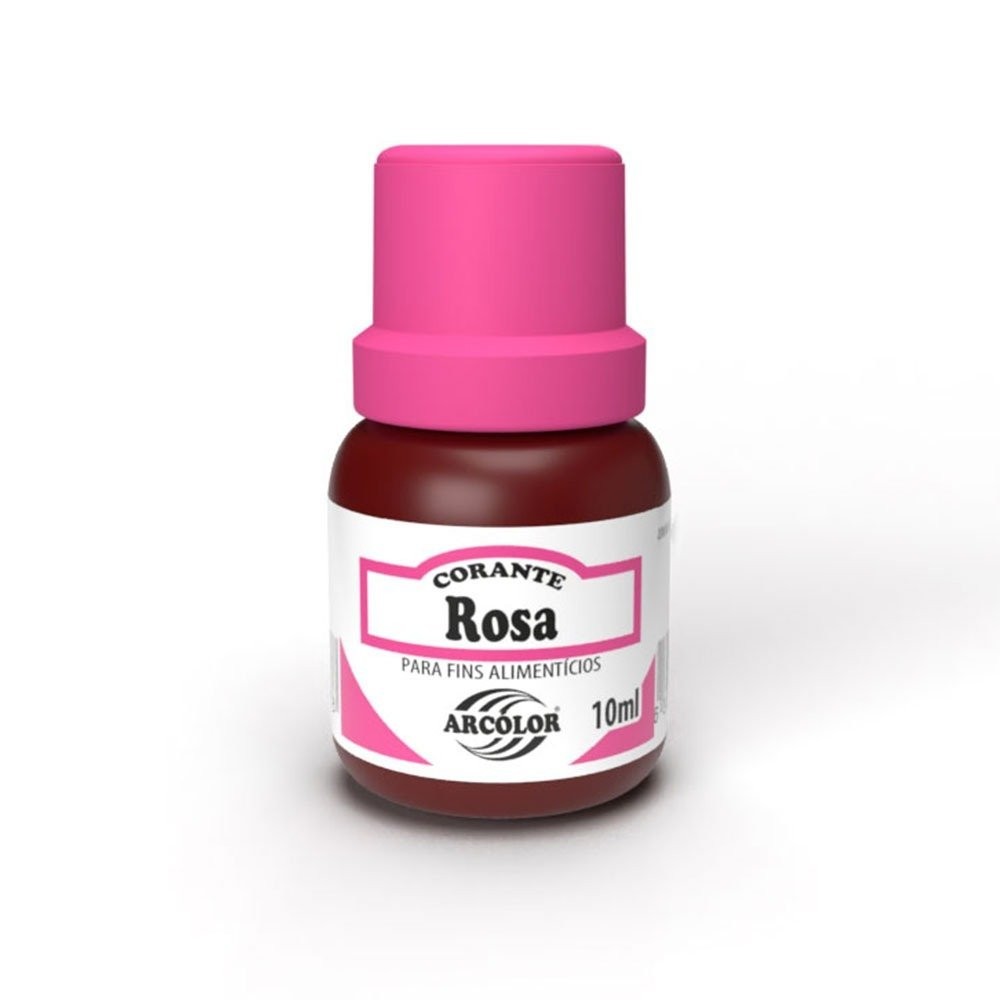 Corante Líquido 10ml - Arcolor Rosa em Oferta na Shopee